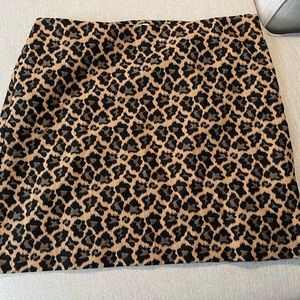 Talbots Leopard A Line Skirt